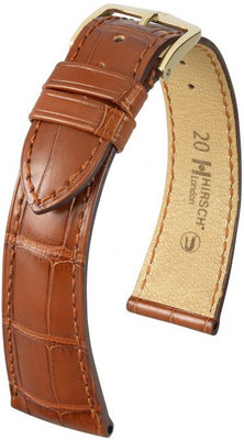 Bracelet en cuir marron Hirsch London M 04207179-1 (cuir d'alligator)