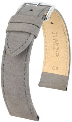 Gris cuir sangle Hirsch Osiris M 03433130-2 (Teletina)