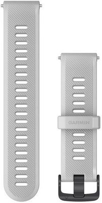 Bracelet Garmin Forerunner 745, silicone, blanc, boucle noire