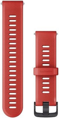 Bracelet Garmin Forerunner 745, silicone, rouge, boucle noire