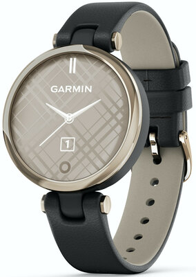 Garmin Lily Classic Cream Gold / Black, Leather Band