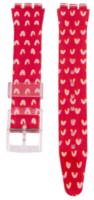 Bracelet en plastique pour dames avec motif C13 pour Swatch 17mm