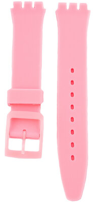 Bracelet unisexe en silicone rose pour montres Swatch