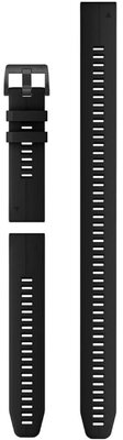 Garmin QuickFit strap 22mm, silicone, noir, boucle noire (Fenix 7/6/5, Epix 2, etc.) set de 3 pour montres de plongée