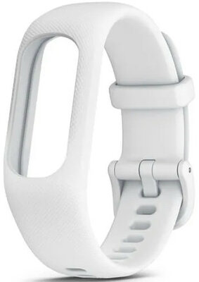 Bracelet Garmin Vívosmart 5, silicone, blanc, boucle blanche, taille S/M