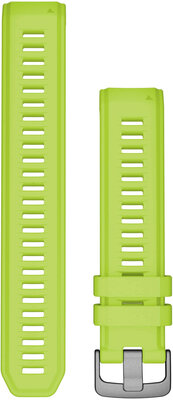 Bracelet Garmin Instinct 2, silicone, citron vert, boucle argentée