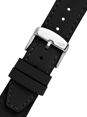 Bracelet en cuir noir Morellato Square 5672D73.019 M