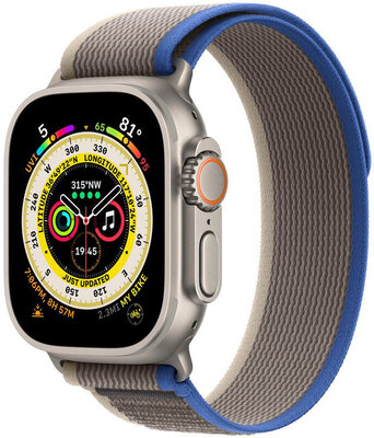 Apple Watch 49mm Blue/Gray Trail Loop-S/M