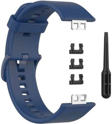 Bracelet pour Huawei Watch Fit, silicone, bleu + accessoires de remplacement