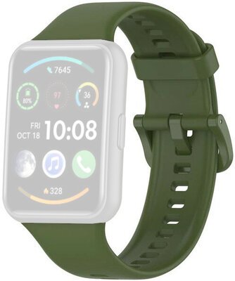 Bracelet pour Huawei Watch Fit, silicone, vert + accessoires de remplacement