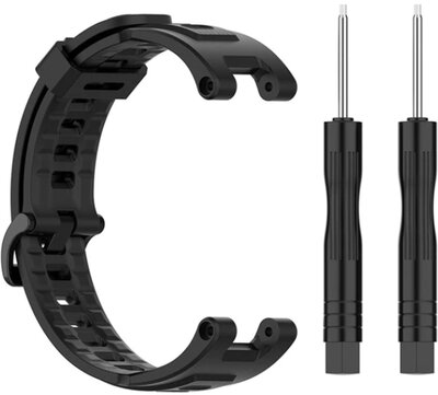 Sangle pour Amazfit T-Rex Pro, silicone, noir + accessoires de remplacement