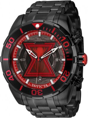 Invicta Marvel Quartz 50mm 43058 Black Widow Limited Edition 4000pcs