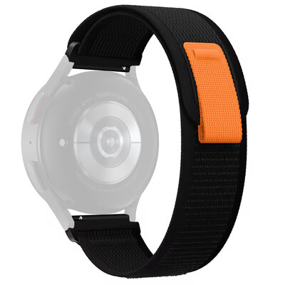 Sangle Quick Release 22mm, nylon, noir, velcro (Garmin Venu 3, Forerunner 265, Vívoactive 4, etc.)