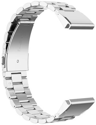 Bracelet Ricardo 22mm en acier (pour Garmin Fenix 7/6/5, Epix 2, etc.), argent, QuickFit