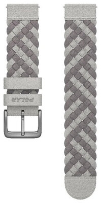 Bracelet textile Polar 20mm Alcantra, gris, taille M/L