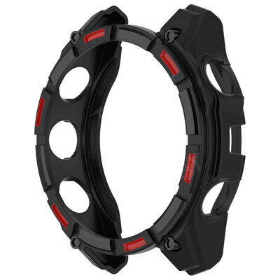 Housse de protection (pour Garmin Enduro 3), silicone, rouge et noir