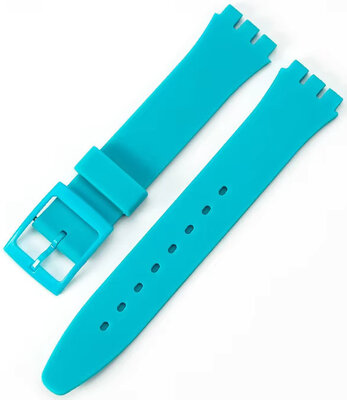 Bracelet en silicone Ricardo 19mm (pour Swatch), turquoise V1