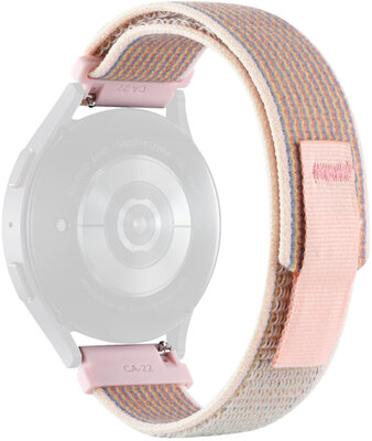 Ricardo Nylon Strap 22mm (pour Garmin Venu 3, Forerunner 265, Vívoactive 4, etc.), Pink V2, Quick Release