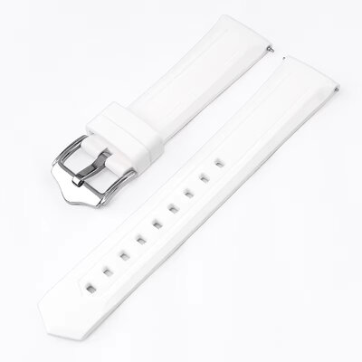 Bracelet en silicone Ricardo, blanc, Quick Release