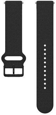 Bracelet silicone Polar 20mm, noir, taille S-L