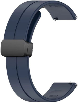 Bracelet en silicone Ricardo 22mm (pour Huawei Watch GT 4, 5), bleu, ouverture rapide