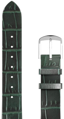 Bracelet en cuir JVD RBR14C819-LEA-V12 16mm, vert