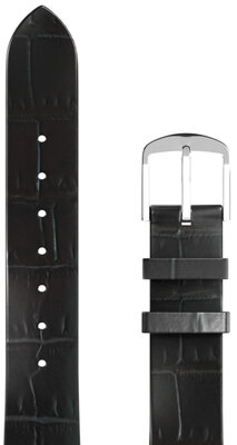 Bracelet en cuir JVD RBR14C819-LEA-V9 16mm, noir